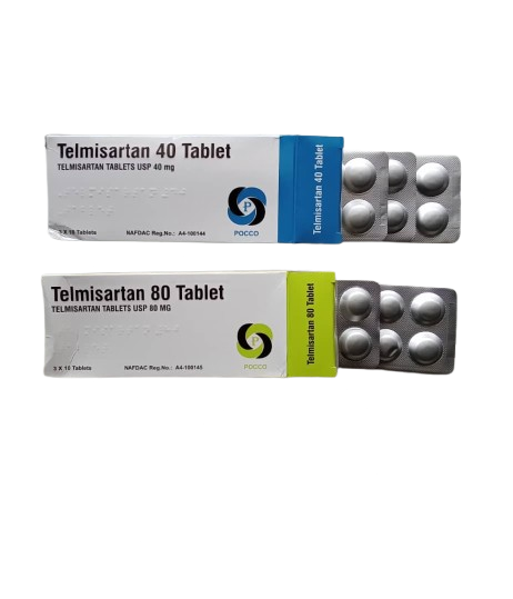 Telmisartan 40/80mg. Tab